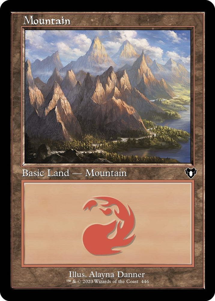 Image for Mountain (446) (Retro Frame) (446) [Commander Masters]