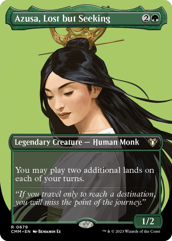 Image for Azusa, Lost but Seeking (Borderless) (679) [Commander Masters]