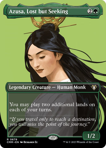 Image for Azusa, Lost but Seeking (Borderless) (679) [Commander Masters]