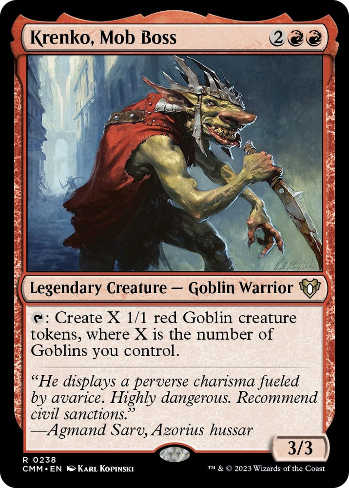 Image for Krenko, Mob Boss (238) [Commander Masters]