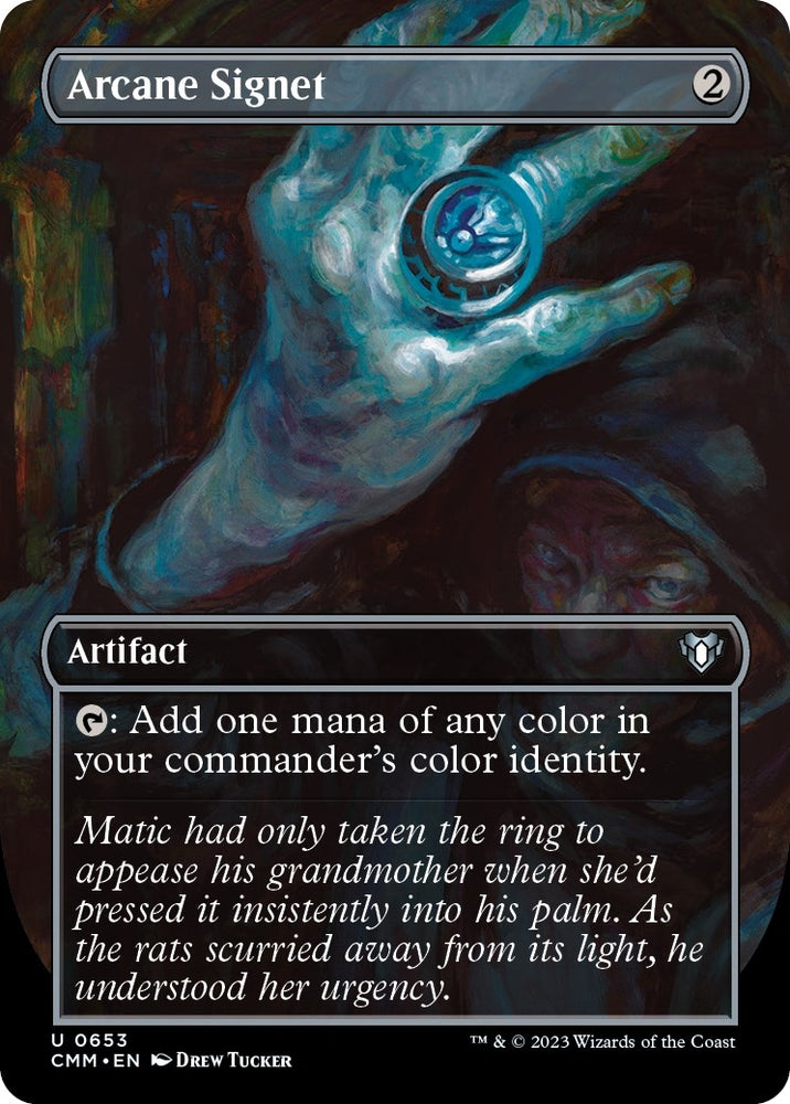Image for Arcane Signet (Borderless) (653) [Commander Masters]