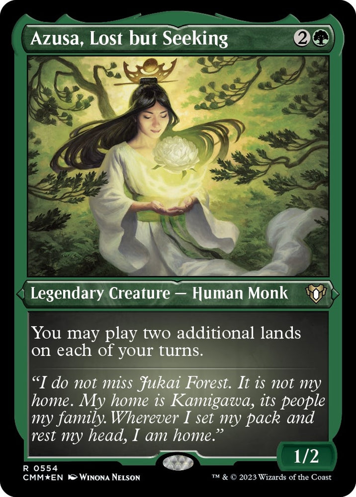 Image for Azusa, Lost but Seeking (Foil Etched) (554) [Commander Masters]