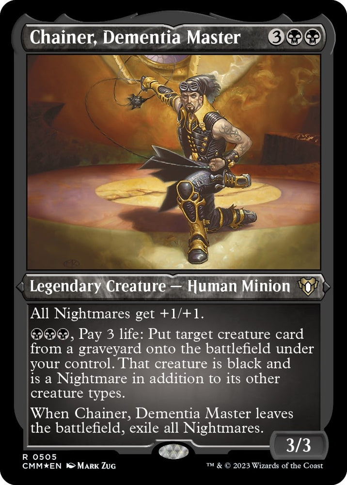 Image for Chainer, Dementia Master (Foil Etched) (505) [Commander Masters]