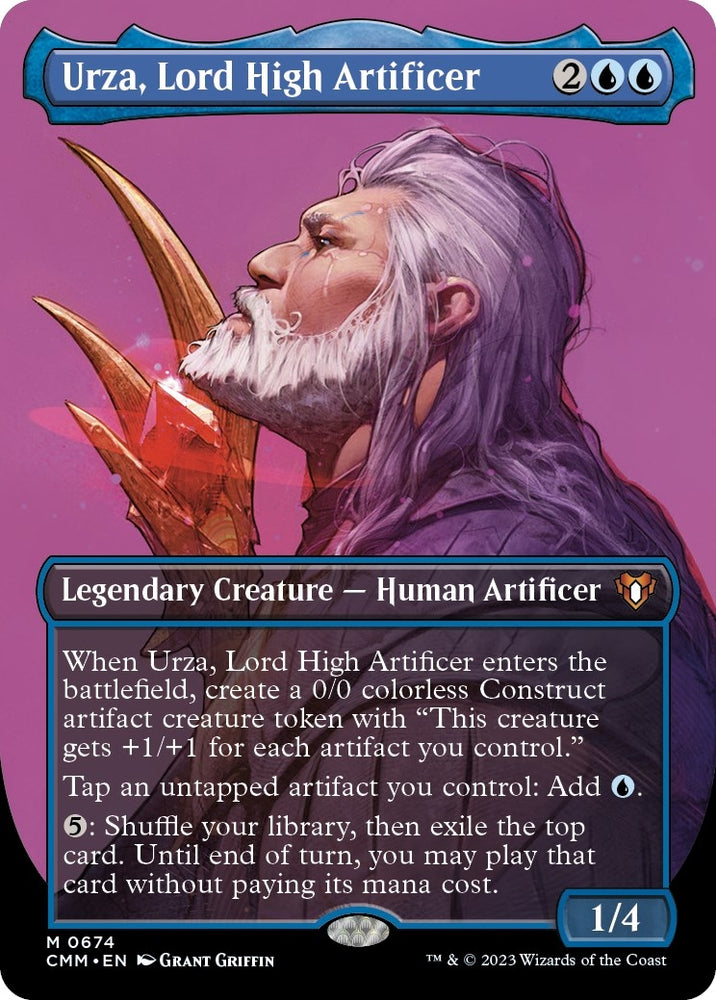 Image for Urza, Lord High Artificer (Borderless) (674) [Commander Masters]