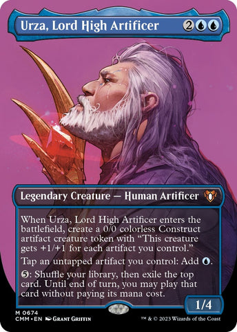 Image for Urza, Lord High Artificer (Borderless) (674) [Commander Masters]