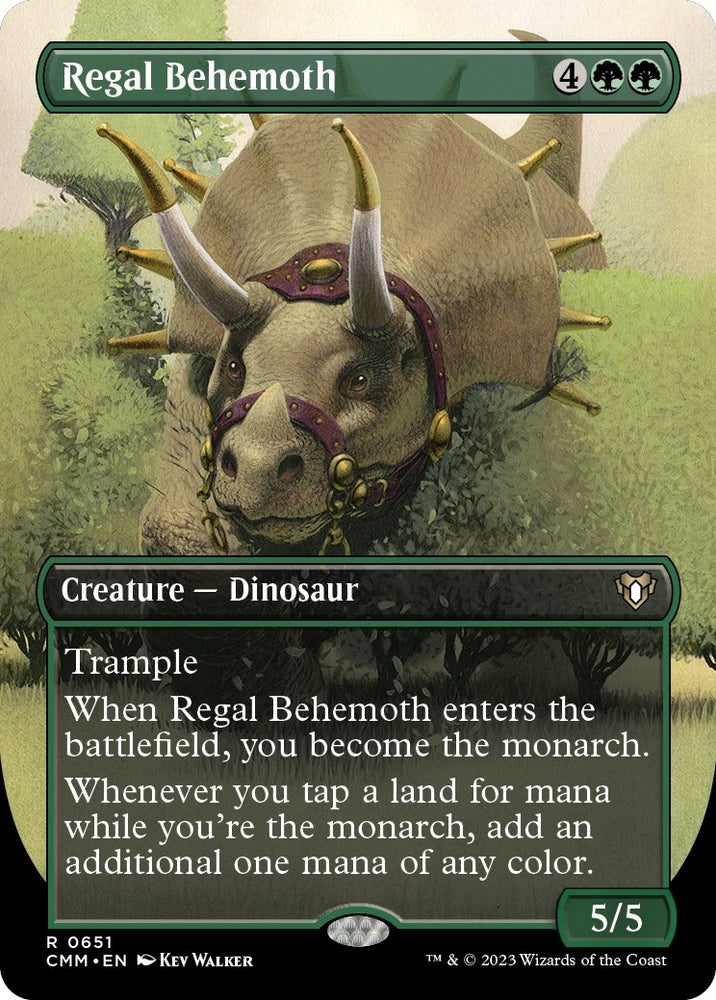 Image for Regal Behemoth (Borderless) (651) [Commander Masters]