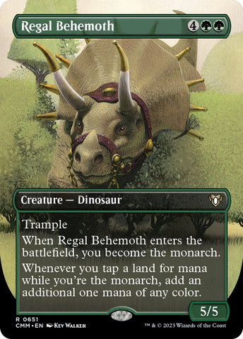 Image for Regal Behemoth (Borderless) (651) [Commander Masters]