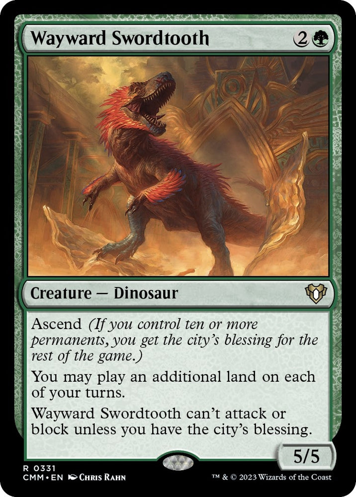 Image for Wayward Swordtooth (331) [Commander Masters]
