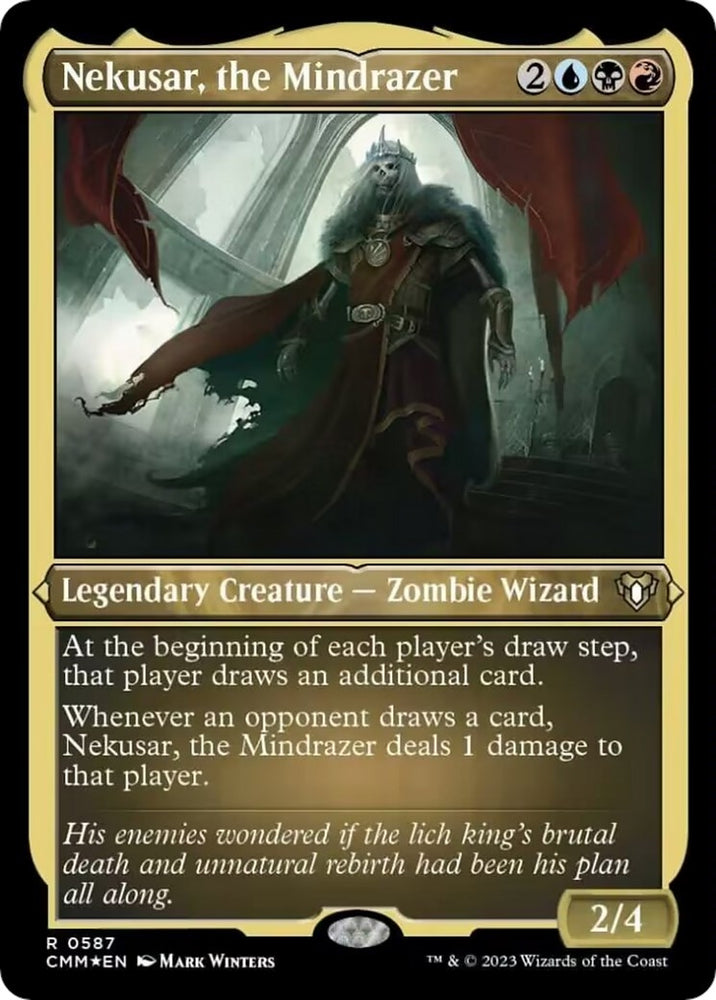 Image for Nekusar, the Mindrazer (Foil Etched) (587) [Commander Masters]