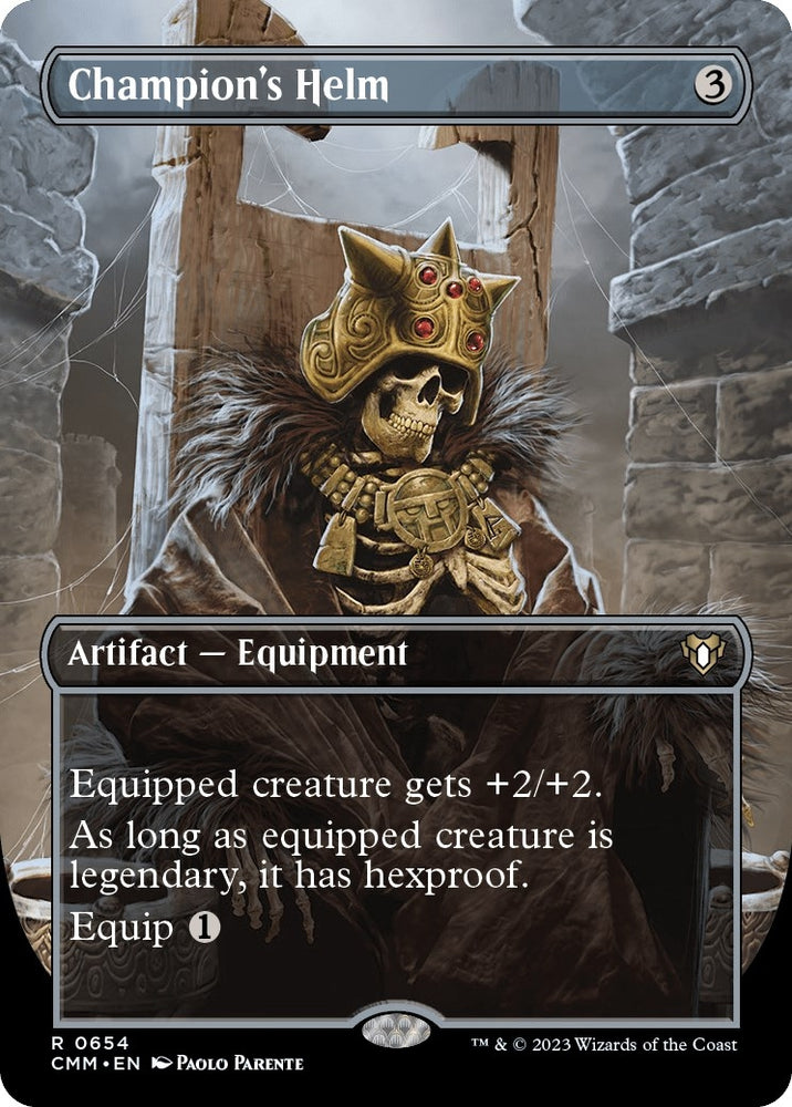 Image for Champion's Helm (Borderless) (654) [Commander Masters]