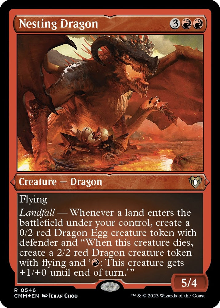 Image for Nesting Dragon (Foil Etched) (546) [Commander Masters]