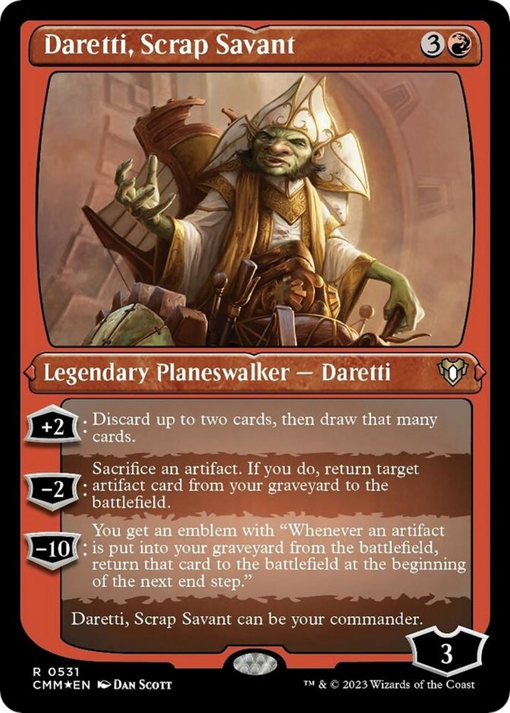 Image for Daretti, Scrap Savant (Foil Etched) (531) [Commander Masters]