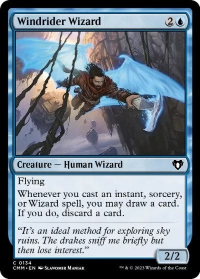 Image for Windrider Wizard (134) [Commander Masters]