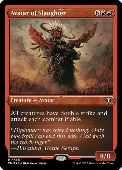 Image for Avatar of Slaughter (Foil Etched) (529) [Commander Masters]