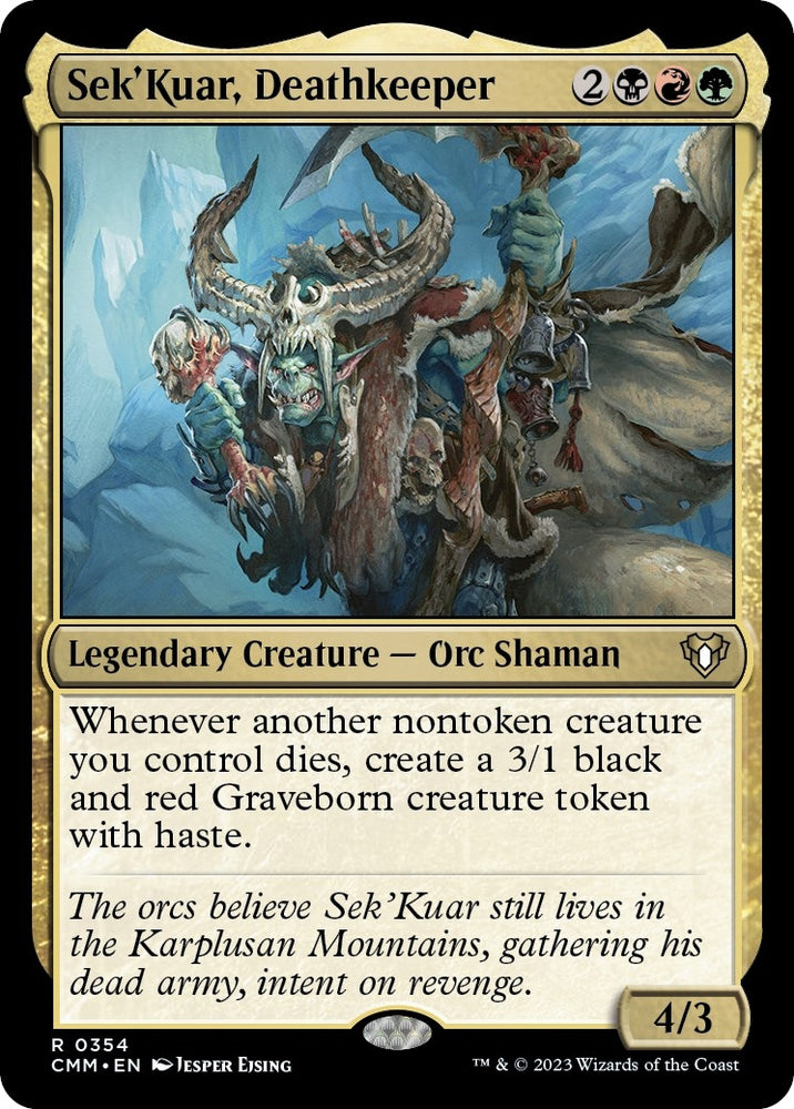 Image for Sek'Kuar, Deathkeeper (354) [Commander Masters]