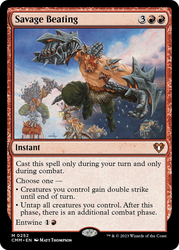 Image for Savage Beating (252) [Commander Masters]