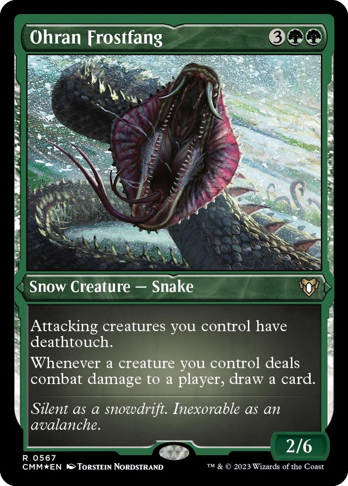 Image for Ohran Frostfang (Foil Etched) (567) [Commander Masters]