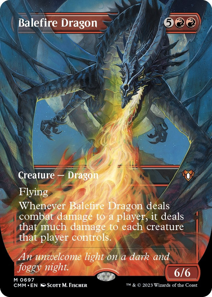 Image for Balefire Dragon (Borderless) (697) [Commander Masters]