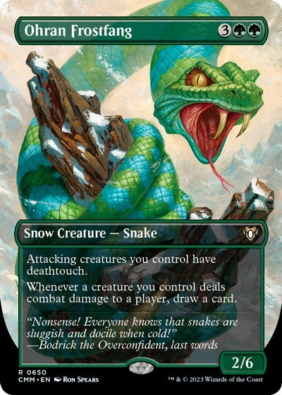 Image for Ohran Frostfang (Borderless) (650) [Commander Masters]