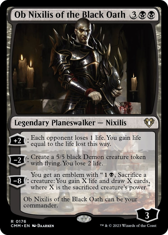 Image for Ob Nixilis of the Black Oath (176) [Commander Masters]