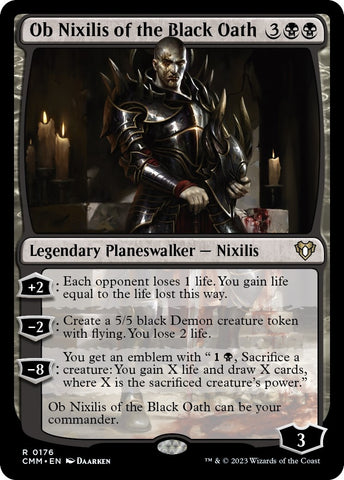 Image for Ob Nixilis of the Black Oath (176) [Commander Masters]