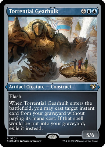 Image for Torrential Gearhulk (Foil Etched) (501) [Commander Masters]