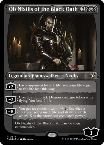Image for Ob Nixilis of the Black Oath (Foil Etched) (517) [Commander Masters]