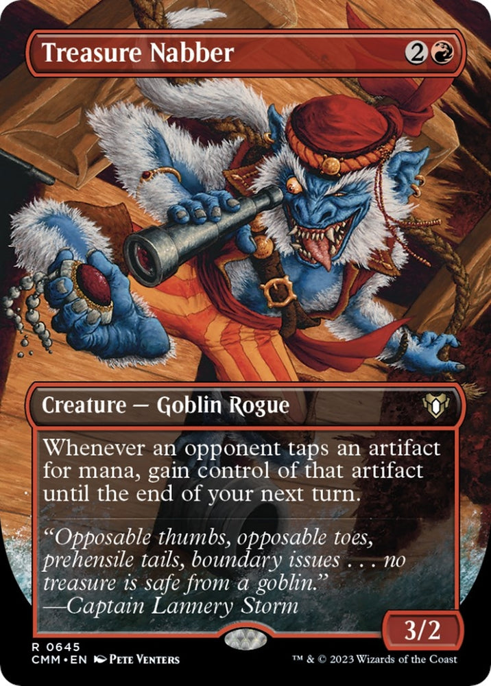 Image for Treasure Nabber (Borderless) (645) [Commander Masters]