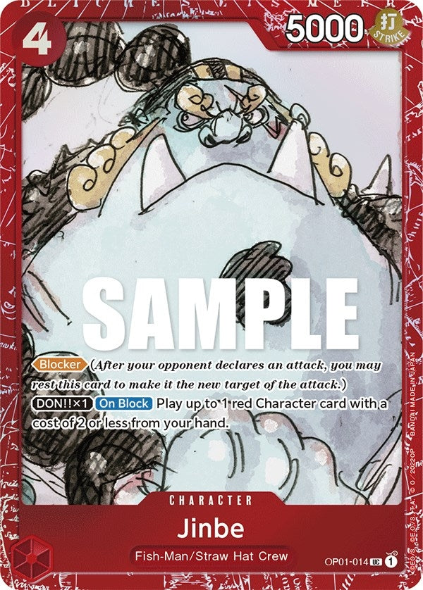 Jinbe (Premium Card Collection -ONE PIECE FILM RED Edition-) (OP01-014) (One Piece Promotion Cards)