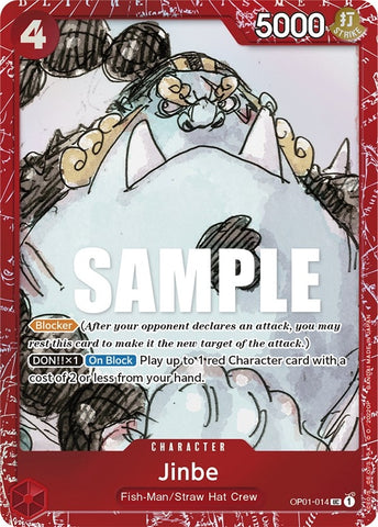 Jinbe (Premium Card Collection -ONE PIECE FILM RED Edition-) (OP01-014) (One Piece Promotion Cards)