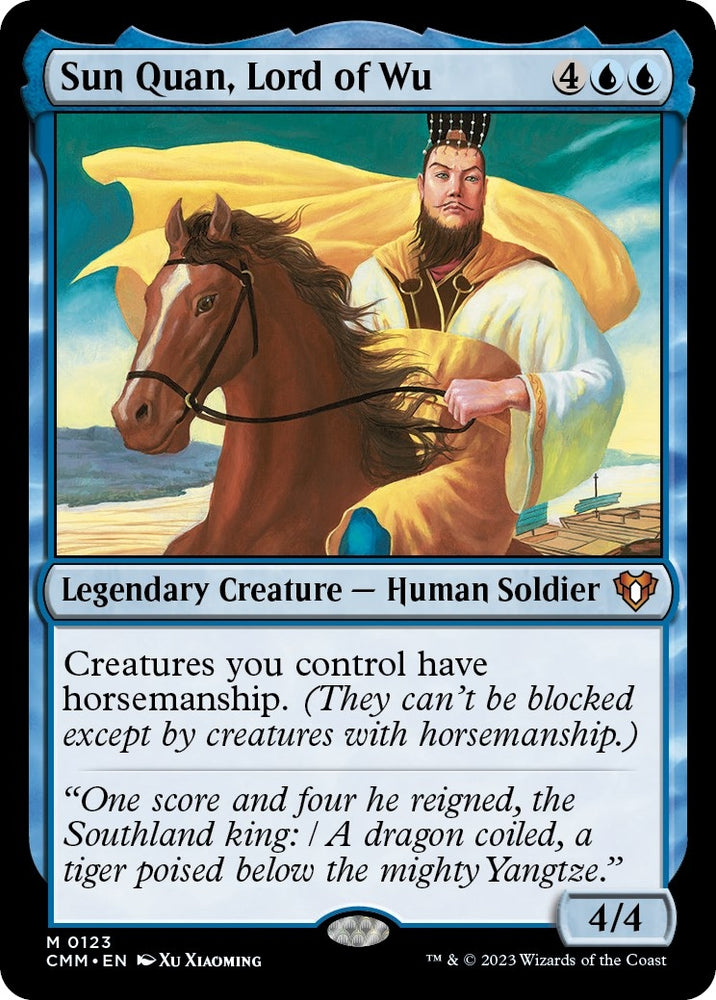 Image for Sun Quan, Lord of Wu (123) [Commander Masters]