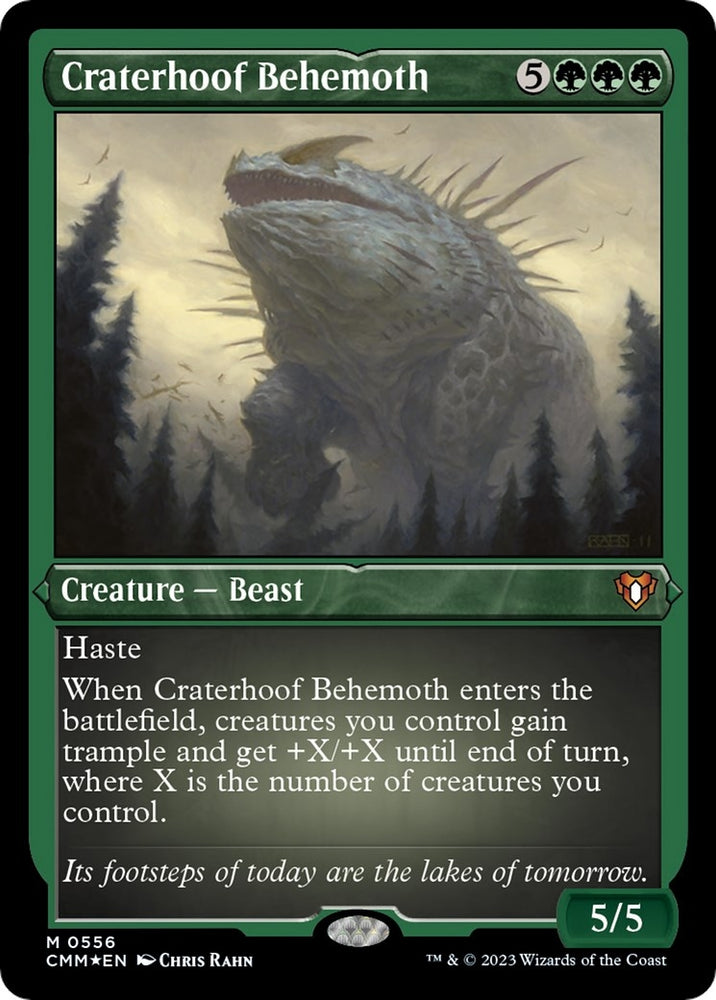 Image for Craterhoof Behemoth (Foil Etched) (556) [Commander Masters]