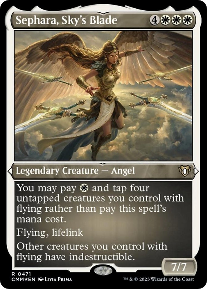 Image for Sephara, Sky's Blade (Foil Etched) (471) [Commander Masters]
