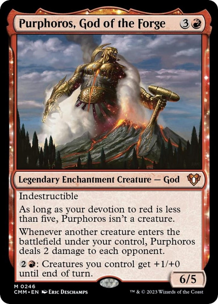Image for Purphoros, God of the Forge (246) [Commander Masters]