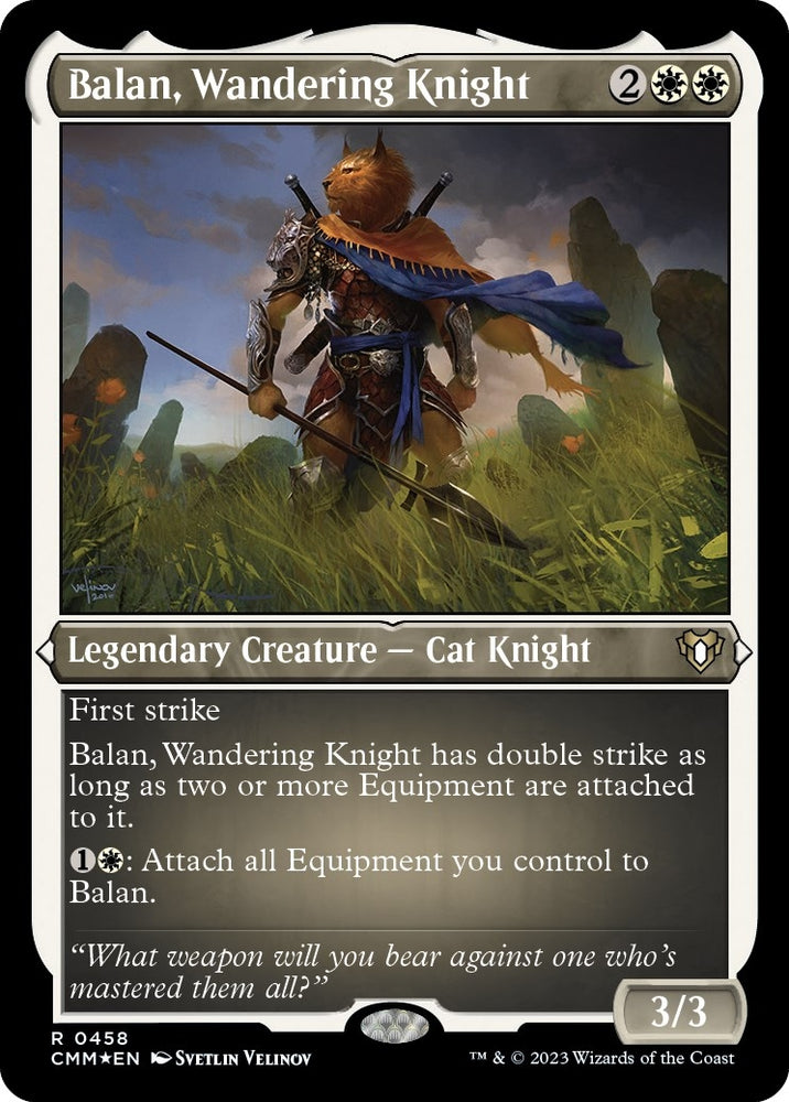 Image for Balan, Wandering Knight (Foil Etched) (458) [Commander Masters]