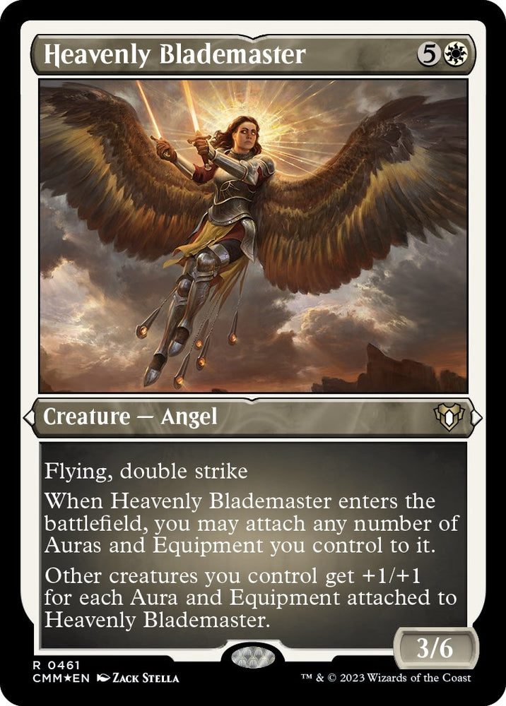 Image for Heavenly Blademaster (Foil Etched) (461) [Commander Masters]