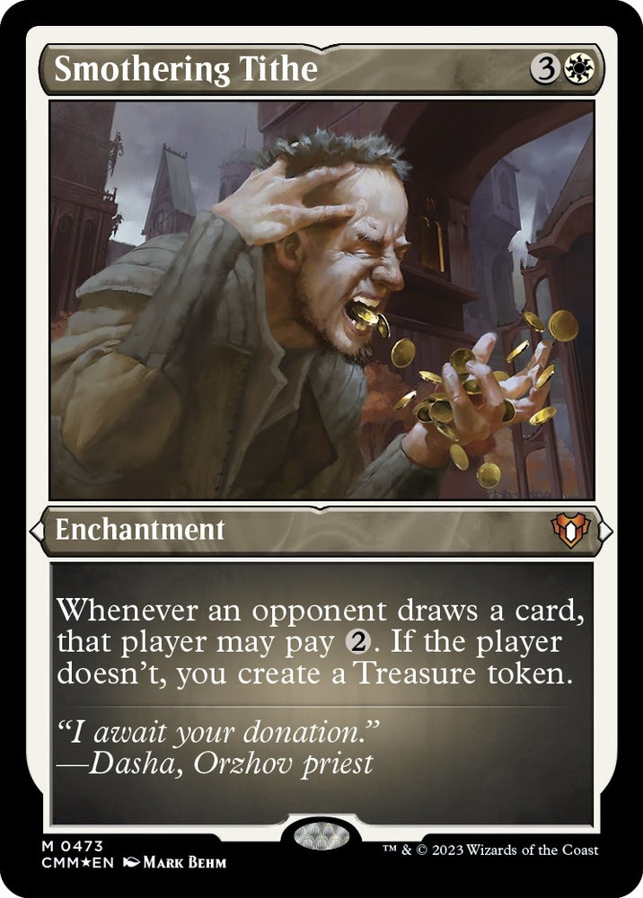 Image for Smothering Tithe (Foil Etched) (473) [Commander Masters]