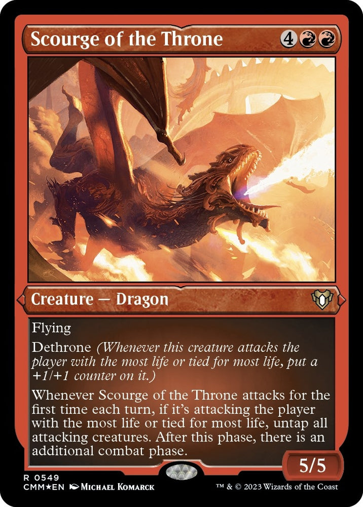 Image for Scourge of the Throne (Foil Etched) (549) [Commander Masters]