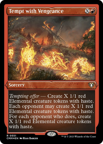 Image for Tempt with Vengeance (Foil Etched) (551) [Commander Masters]