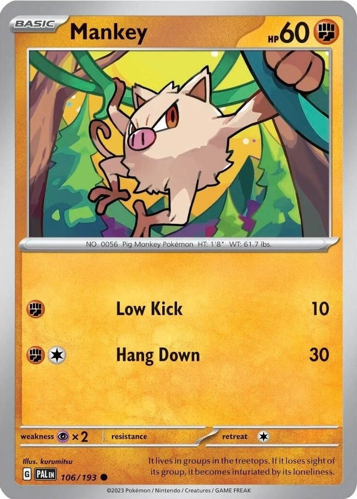 Mankey - 106/193 (Cosmos Holo) (106/193) (Miscellaneous Cards & Products)