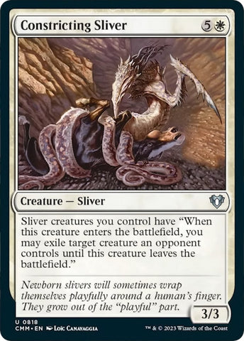Image for Constricting Sliver (818) [Commander Masters]