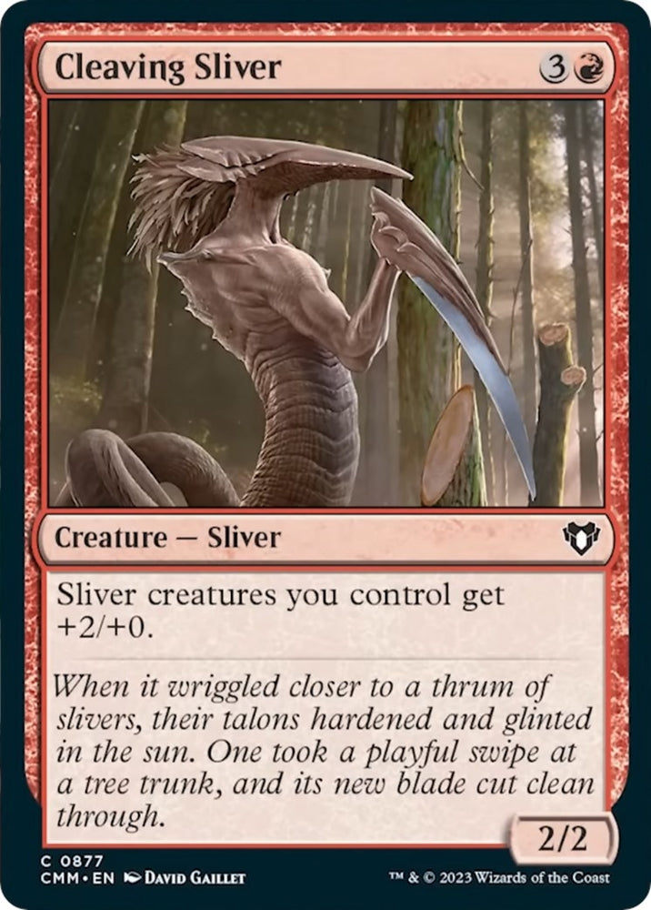 Image for Cleaving Sliver (877) [Commander Masters]