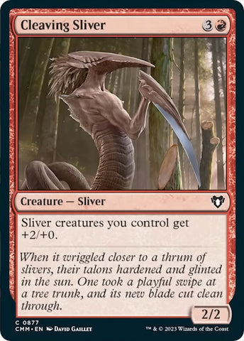 Image for Cleaving Sliver (877) [Commander Masters]