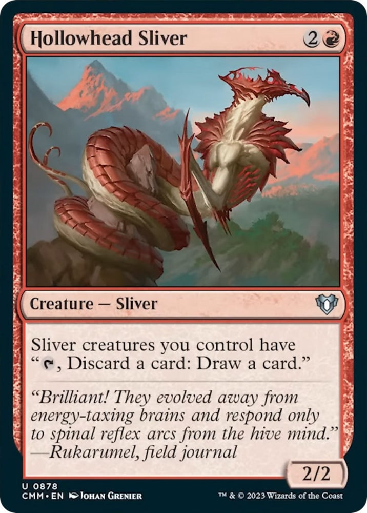Image for Hollowhead Sliver (878) [Commander Masters]