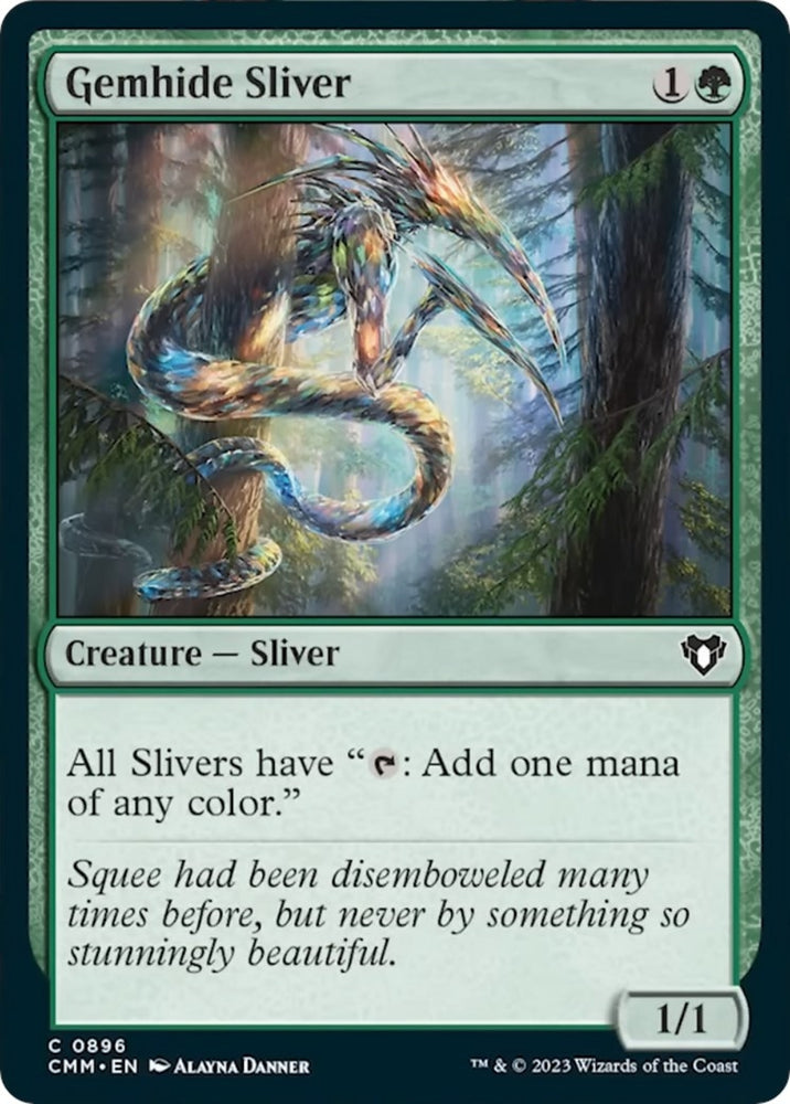 Image for Gemhide Sliver (896) [Commander Masters]