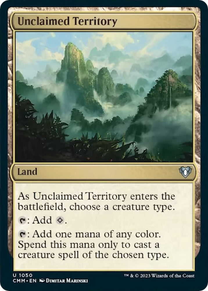 Image for Unclaimed Territory (1050) [Commander Masters]