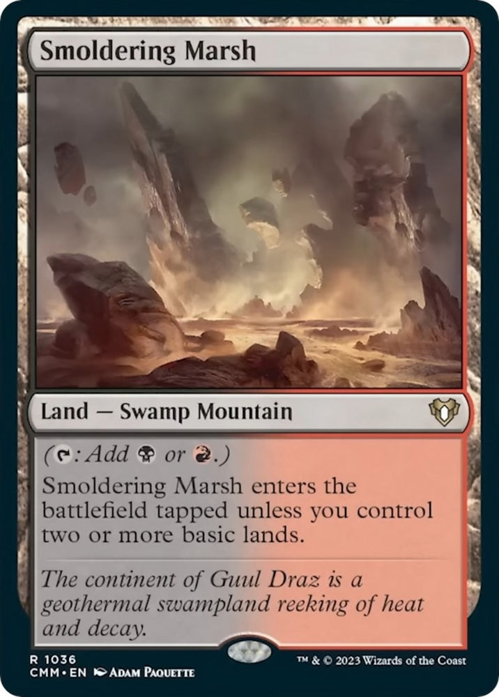 Image for Smoldering Marsh (1036) [Commander Masters]