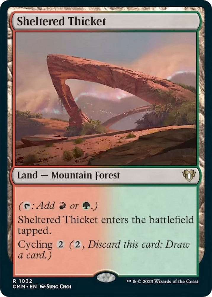 Image for Sheltered Thicket (1032) [Commander Masters]
