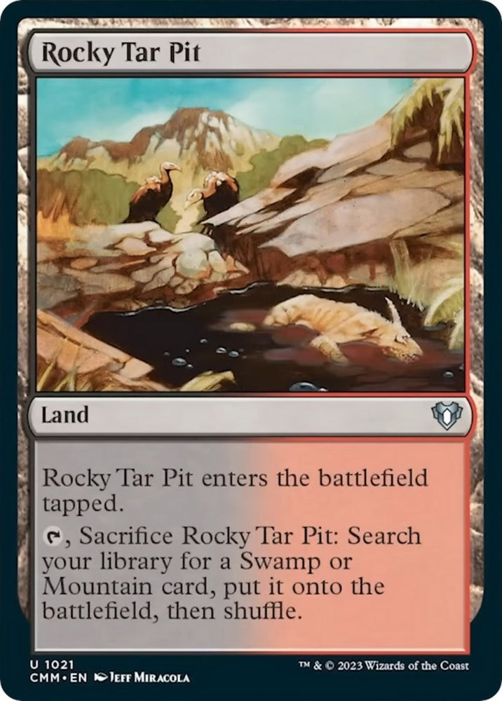 Image for Rocky Tar Pit (1021) [Commander Masters]