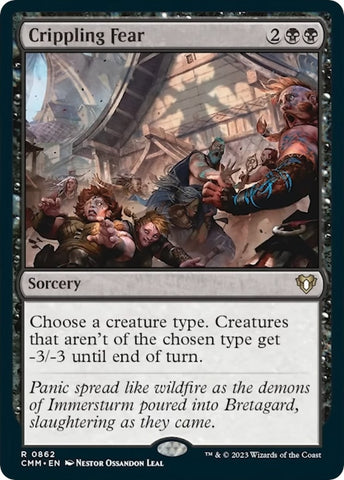 Image for Crippling Fear (862) [Commander Masters]